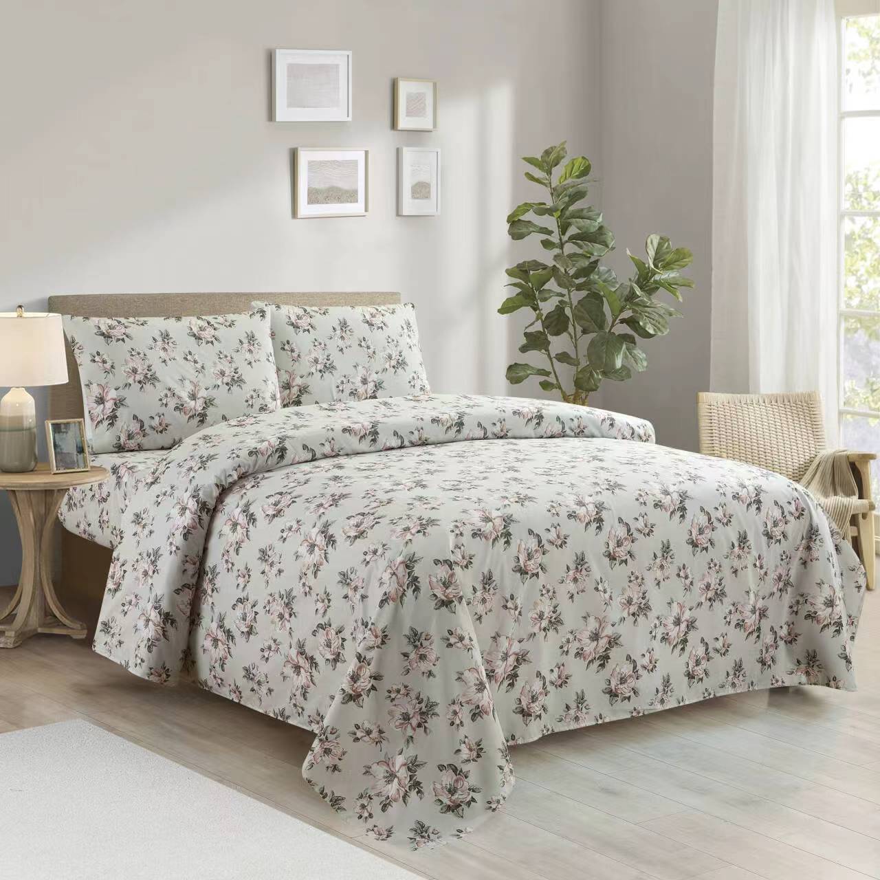 4pc Bedsheet Printed