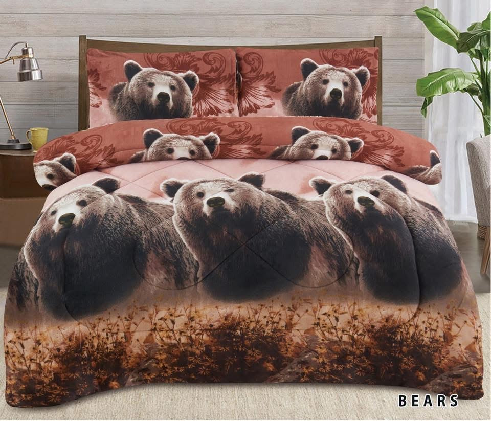 3pc Borrego King Printed Blanket