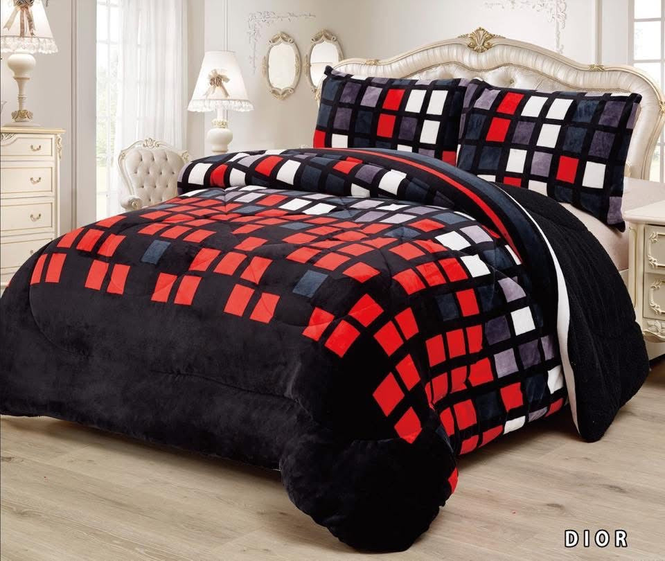 2pc Borrego Twin Printed Blanket