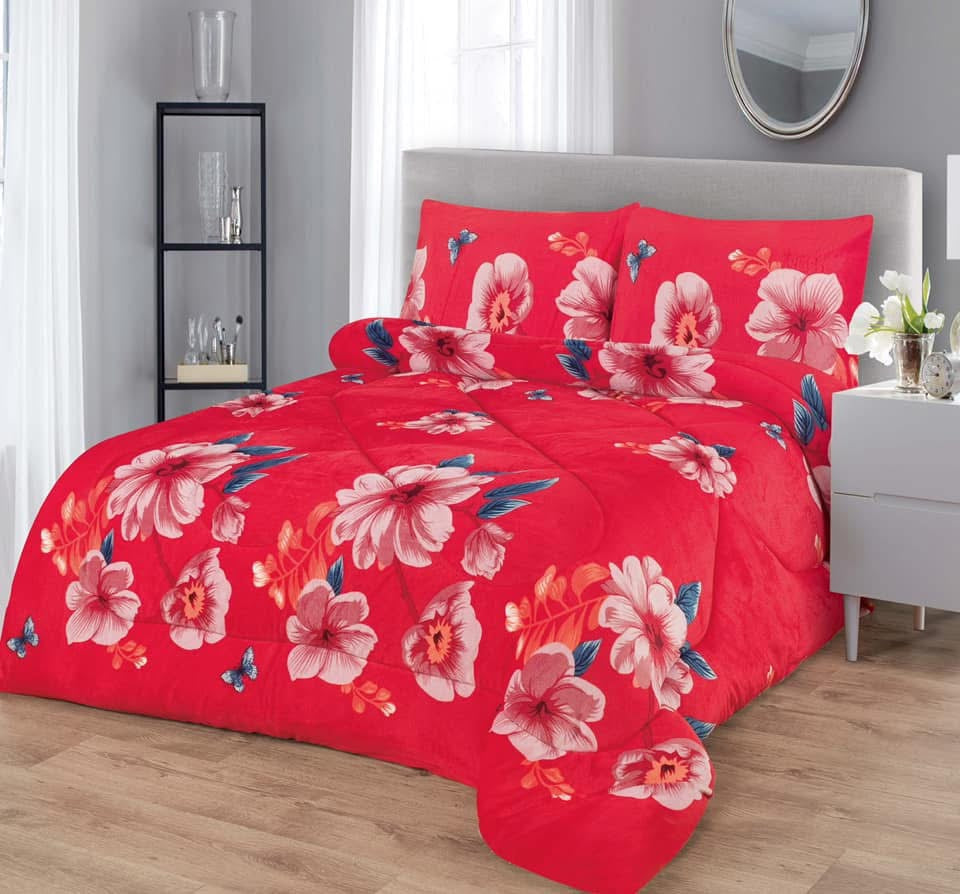 3pc Borrego Queen Printed Blanket