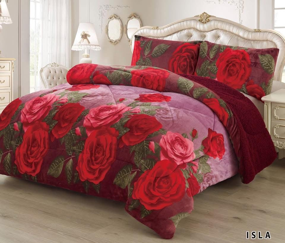 3pc Borrego Queen Printed Blanket