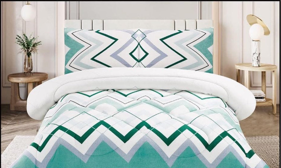 3pc Borrego Queen Printed Blanket