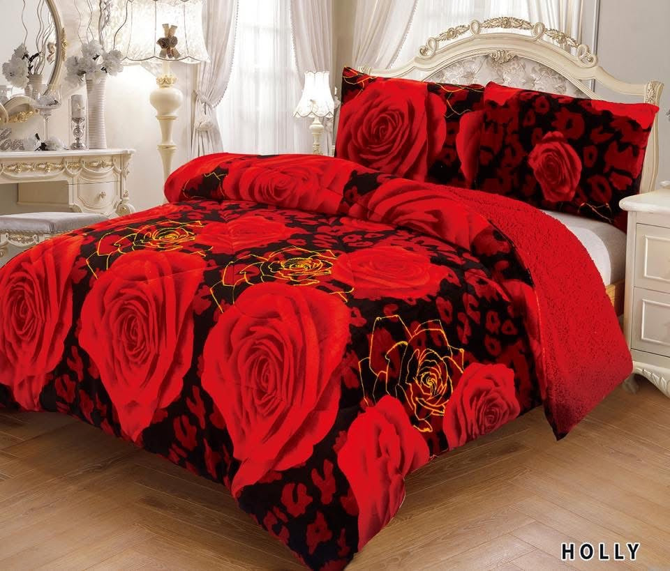 3pc Borrego Queen Printed Blanket