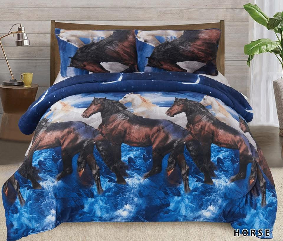 3pc Borrego King Printed Blanket