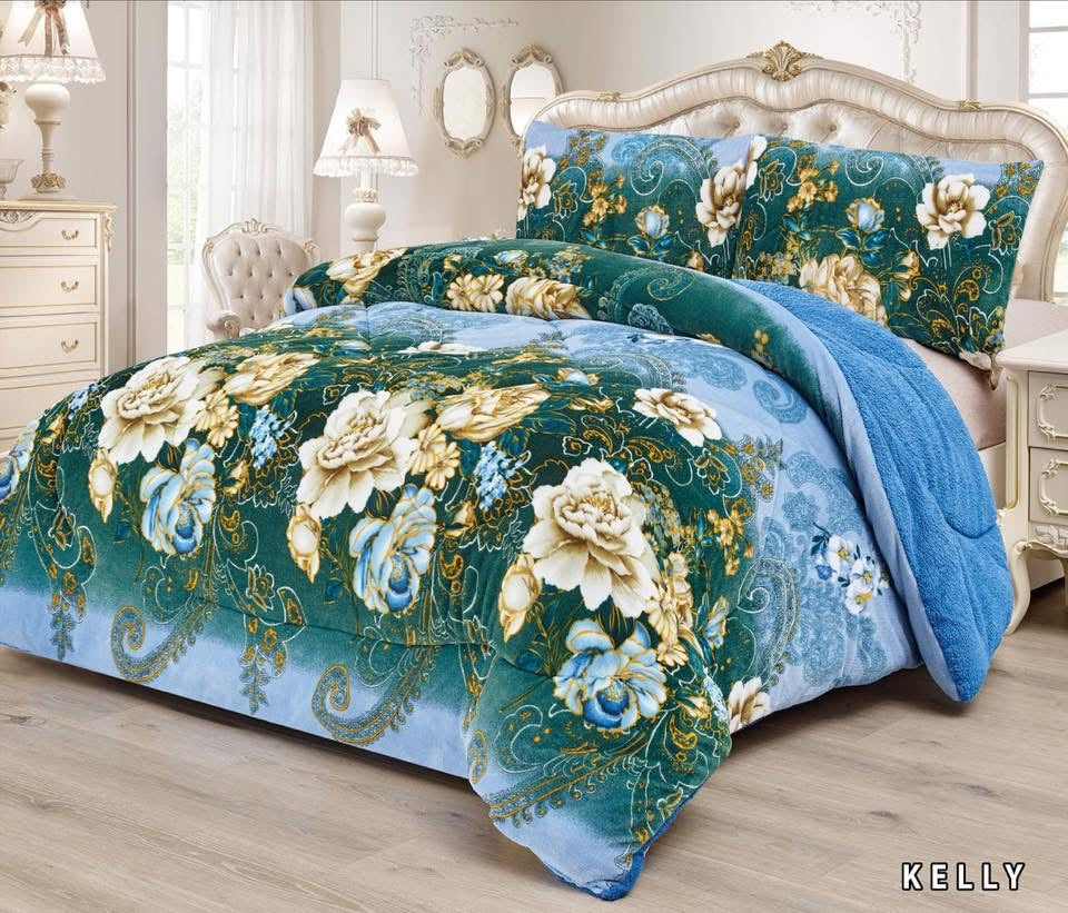3pc Borrego Queen Printed Blanket