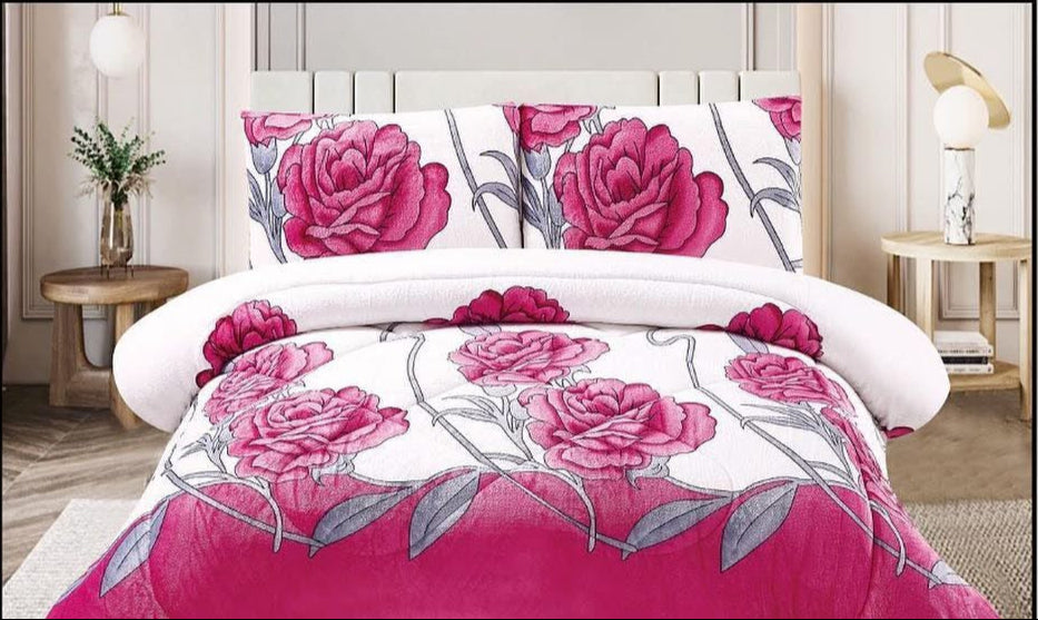 3pc Borrego Queen Printed Blanket