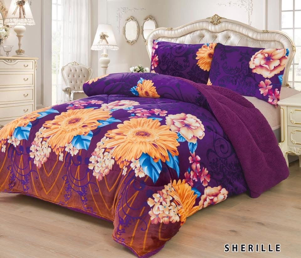 3pc Borrego Queen Printed Blanket