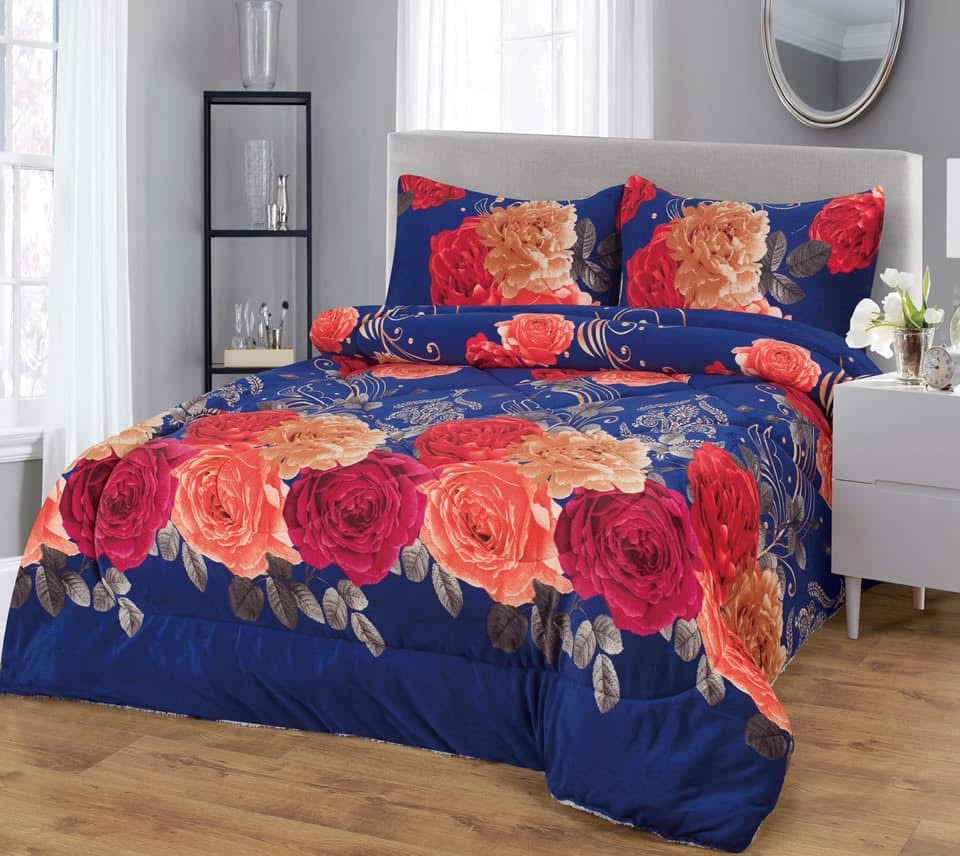 3pc Borrego Queen Printed Blanket