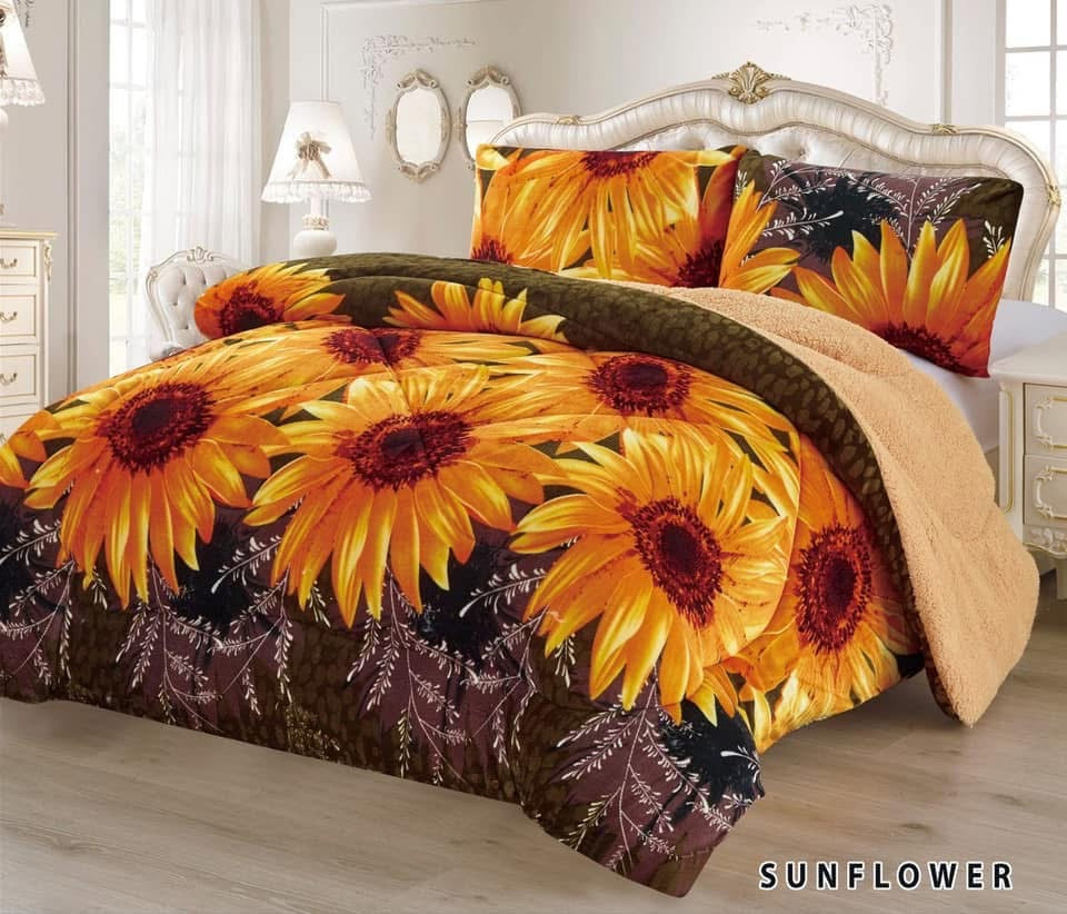 3pc Borrego Queen Printed Blanket