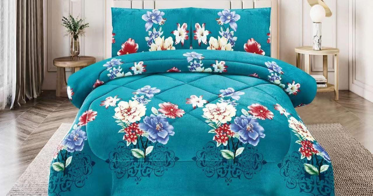 3pc Borrego Queen Printed Blanket
