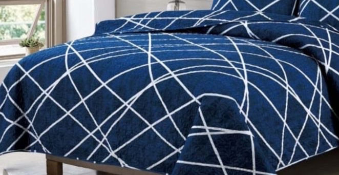 3pc Printed Bedspread (Queen)