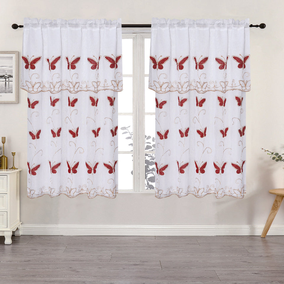 Laith Embroidered Curtain – 2-Panel Set