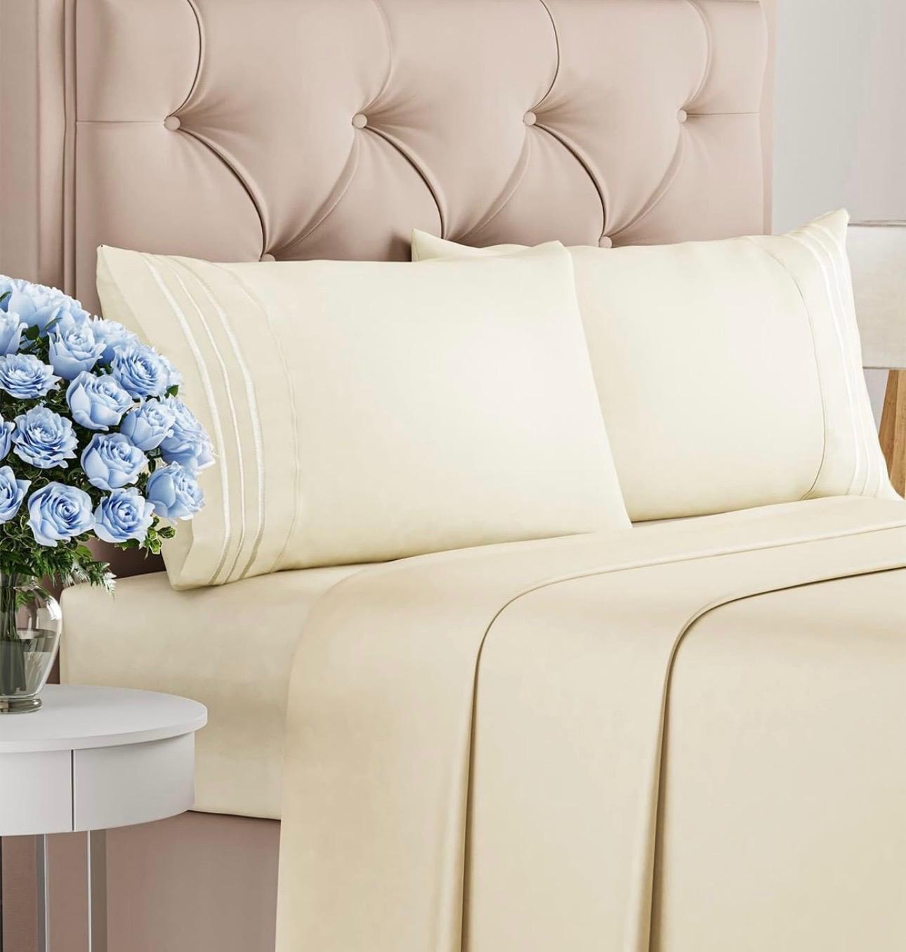 350TC Bed Sheets Queen 4pc