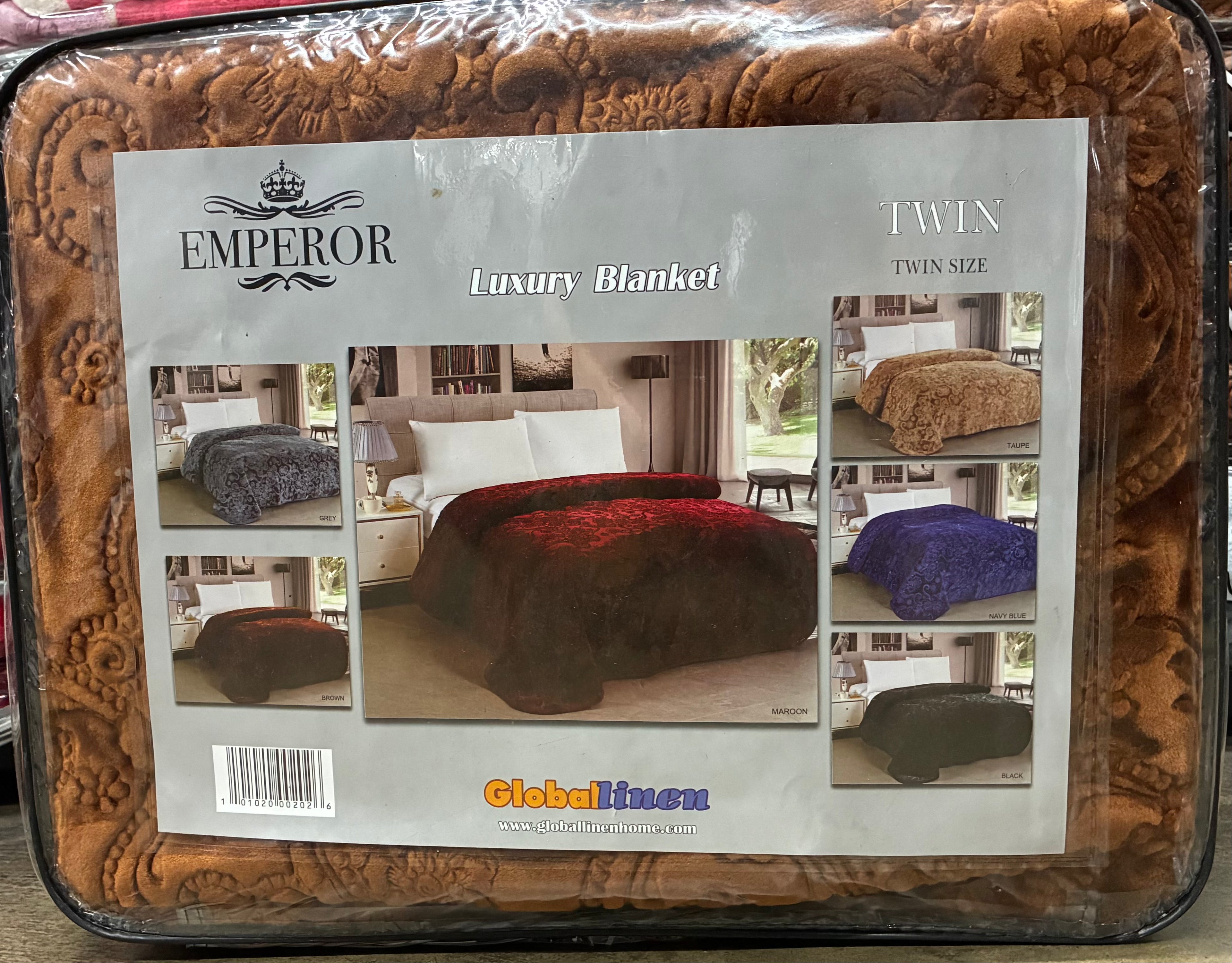 Emperor Embossed Twin Blanket