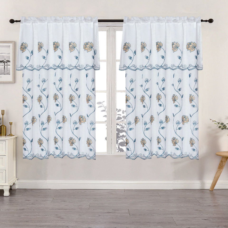 Laith Embroidered Curtain – 2-Panel Set