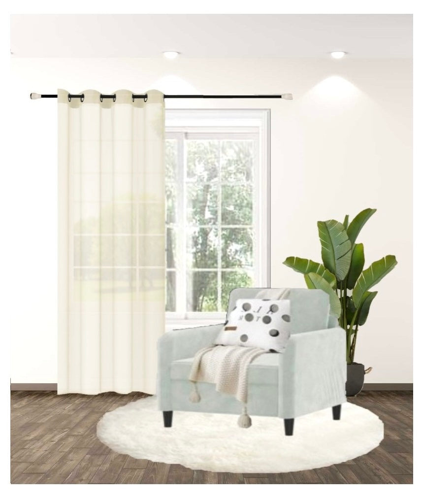 Ruby's Sheer Single Panel Curtain 84"