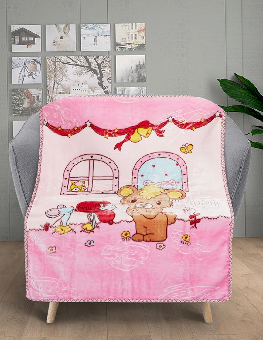 "Hot" Cloudy Embossed Baby Blanket