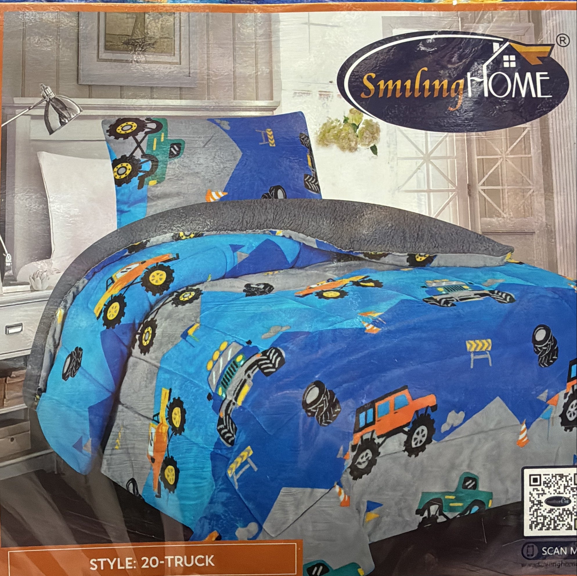 2pc Borrego Twin Printed Blanket