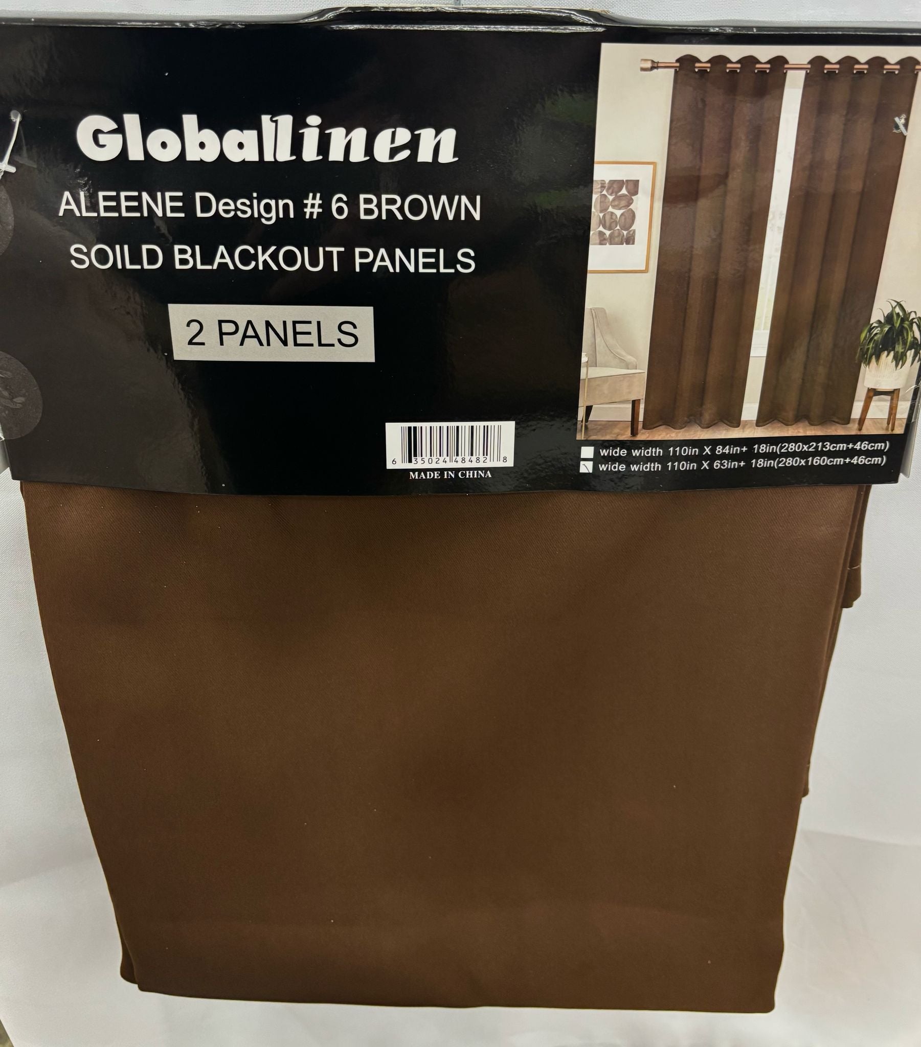 2 Panel Blackout 63in (Solid colors)