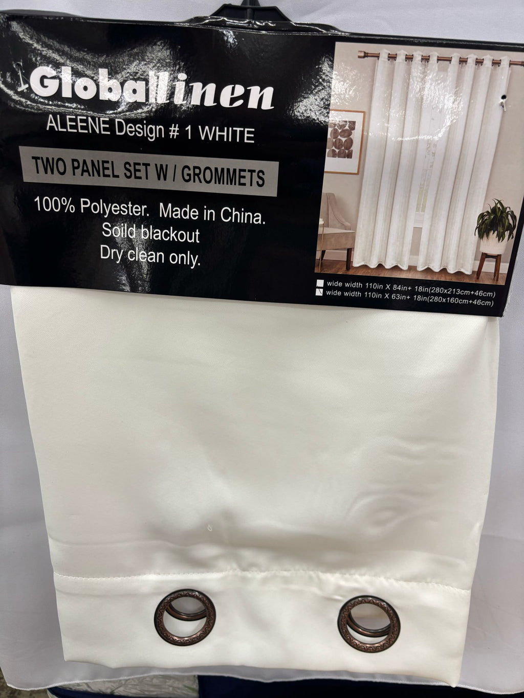 2 Panel Blackout 84in Long (Solid Color)