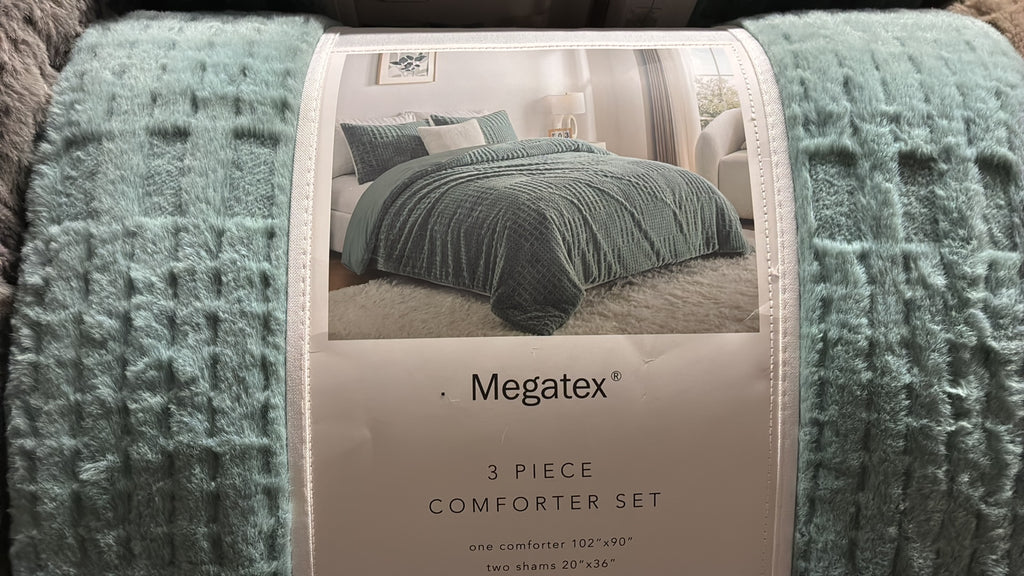 Megatex 3 Piece Comforter Set Queen