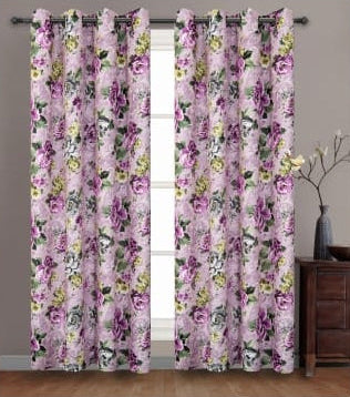 2 Panel Blackout 63in (Floral Pattern)