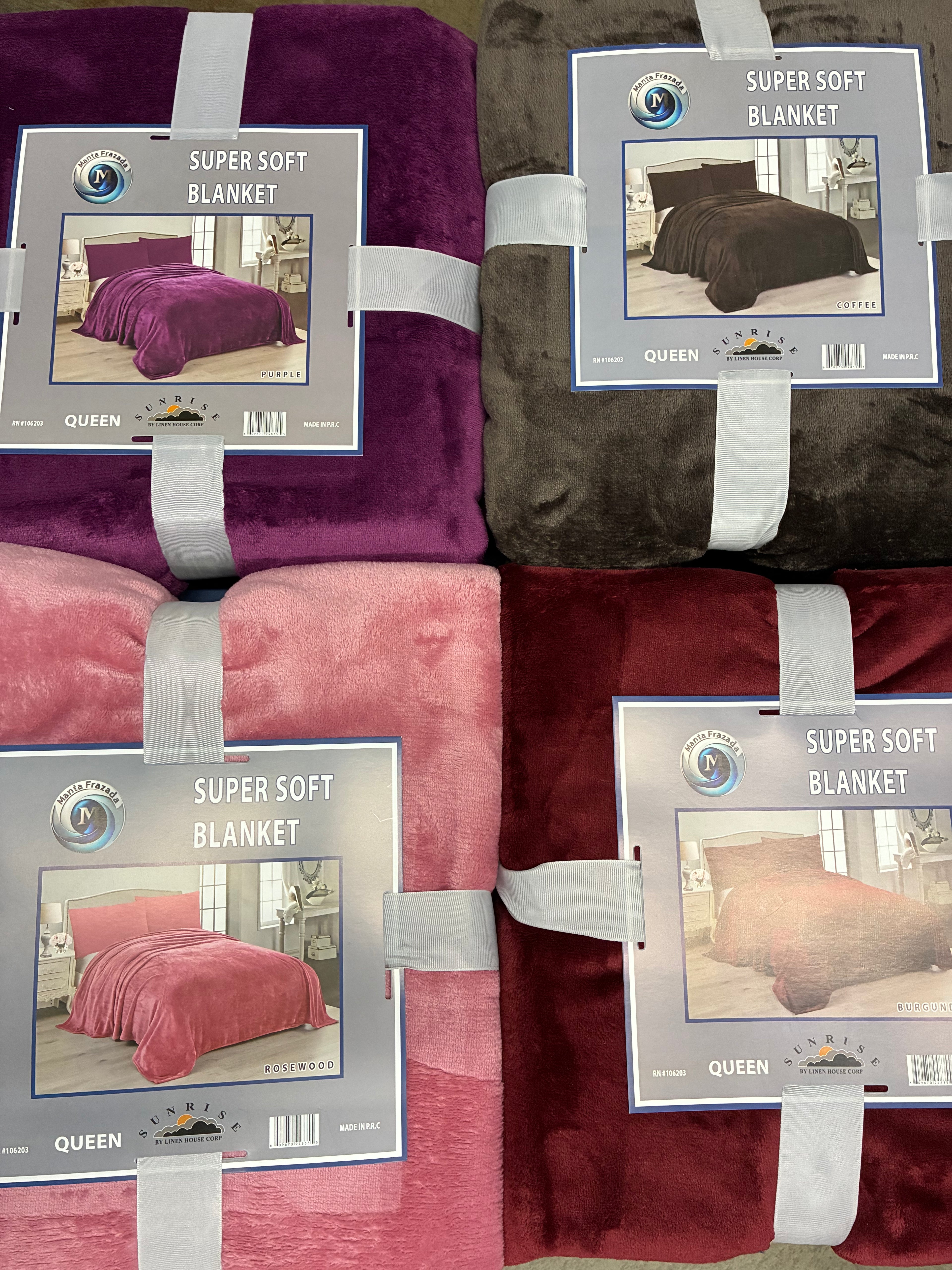 Micro Super Soft Queen Blanket Solid