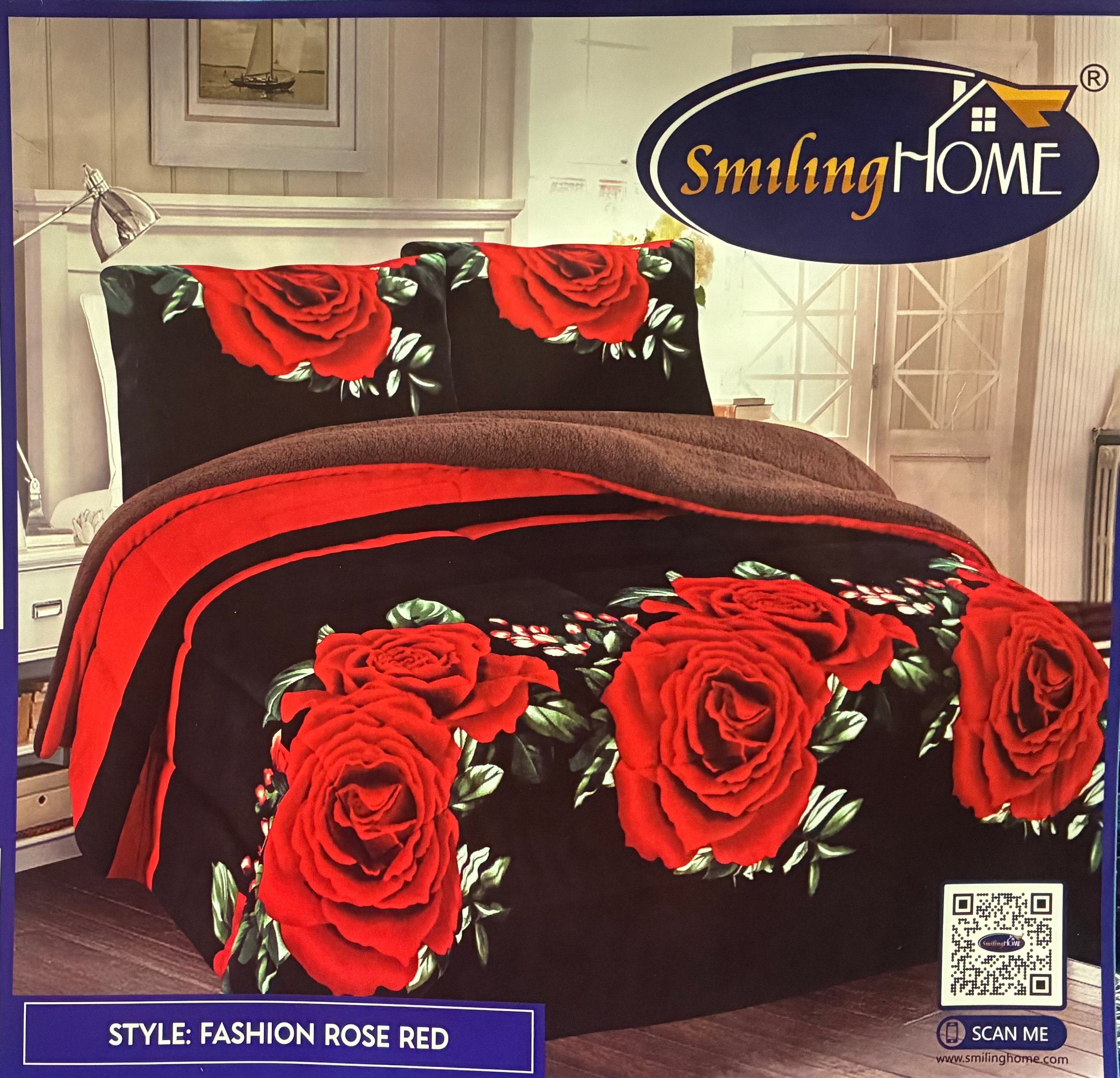 3pc Borrego Queen Printed Blanket