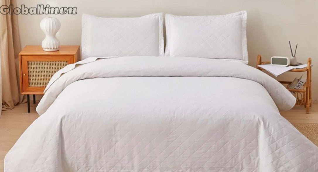 2pc Bedspread Solid Twin