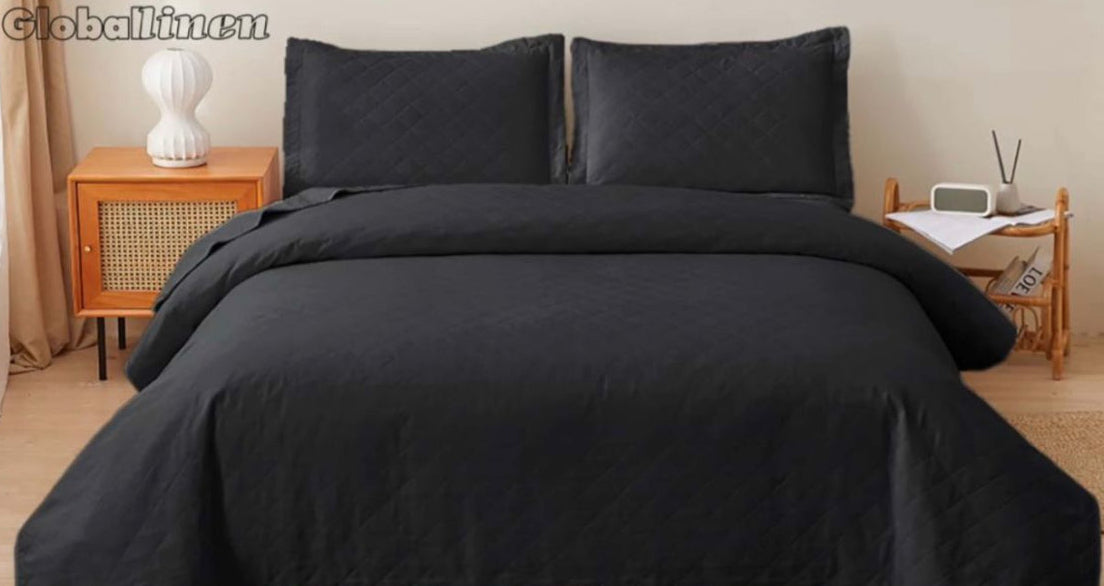 2pc Bedspread Solid Twin
