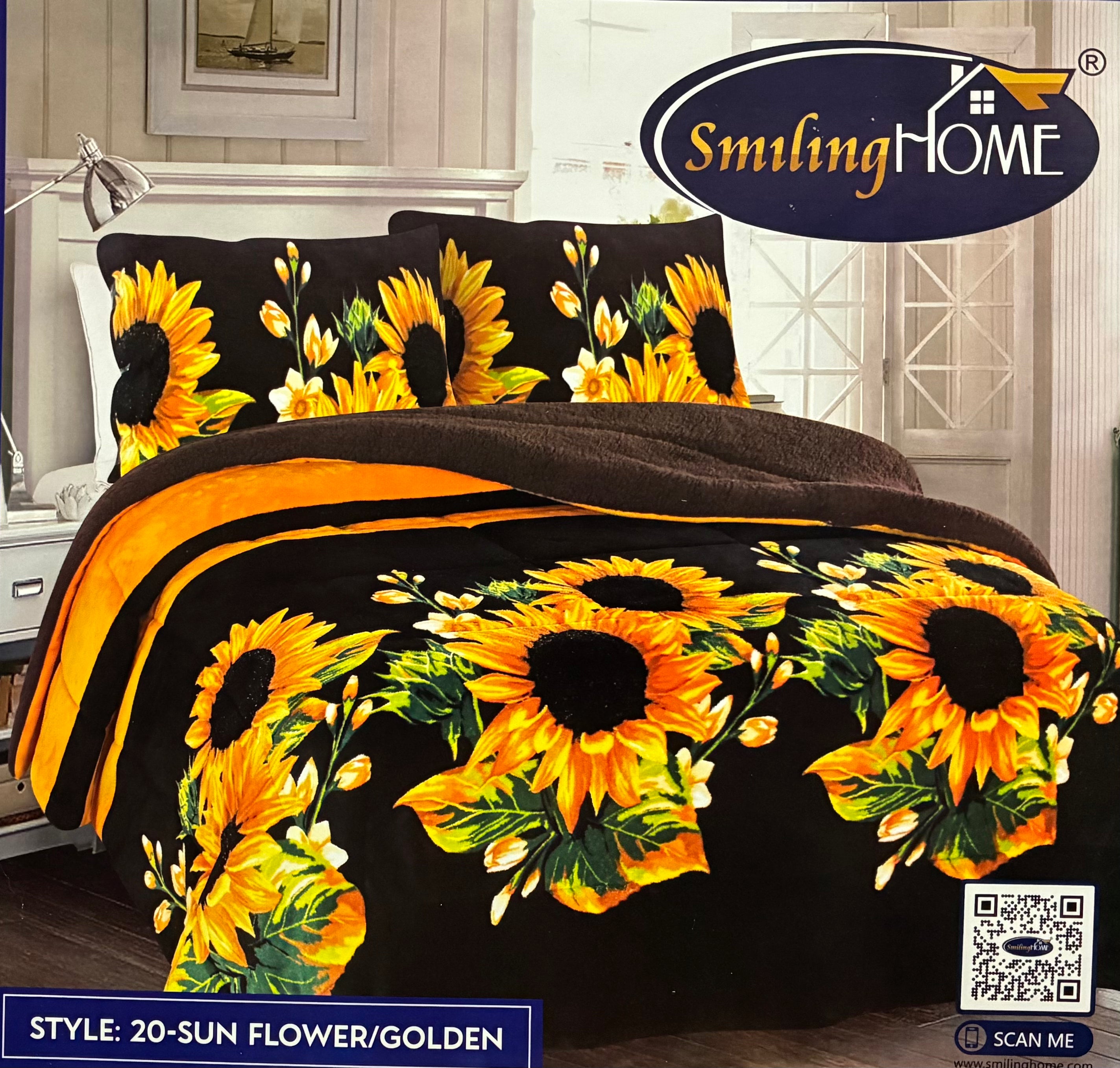 3pc Borrego Queen Printed Blanket