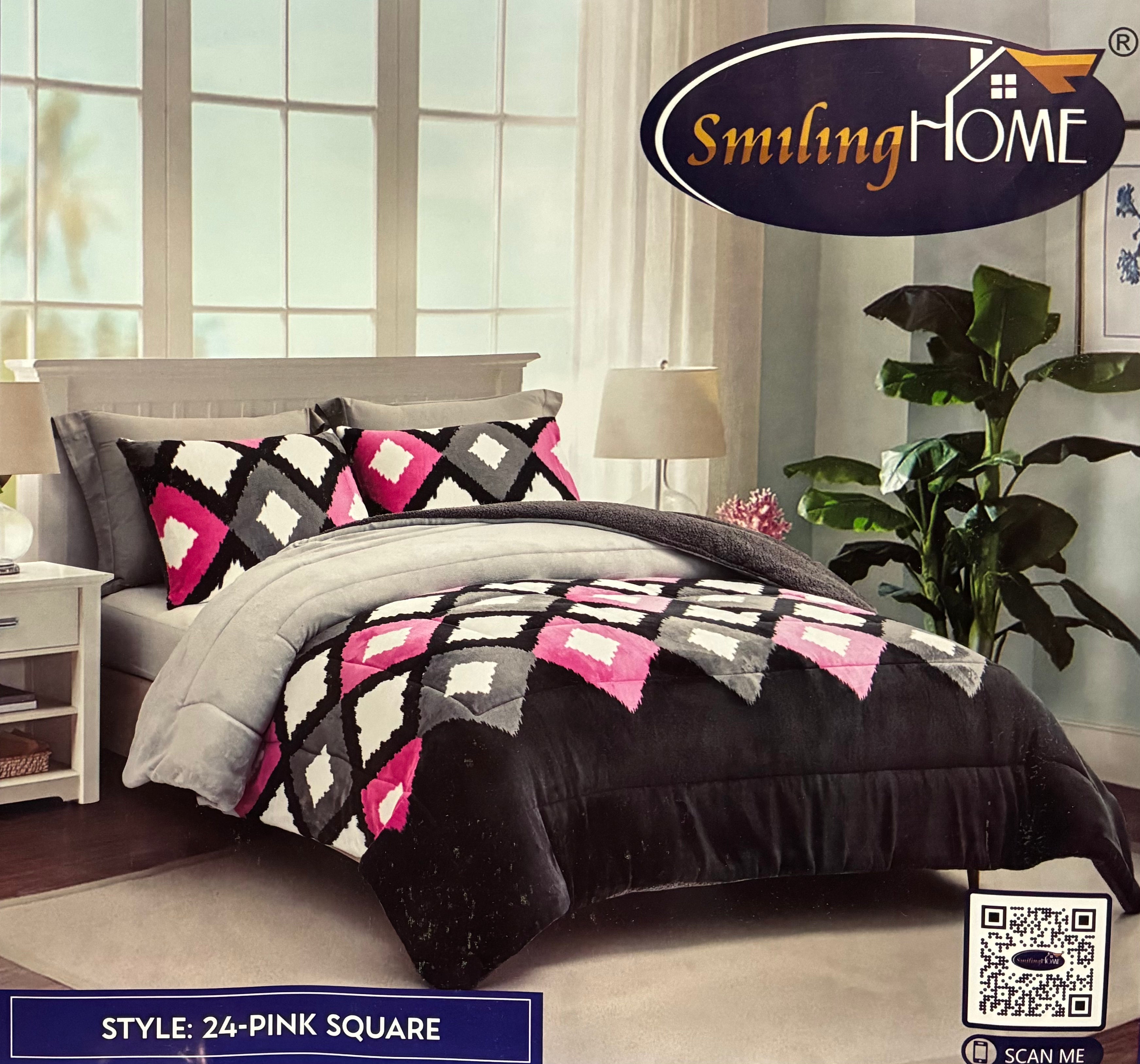 3pc Borrego Queen Printed Blanket