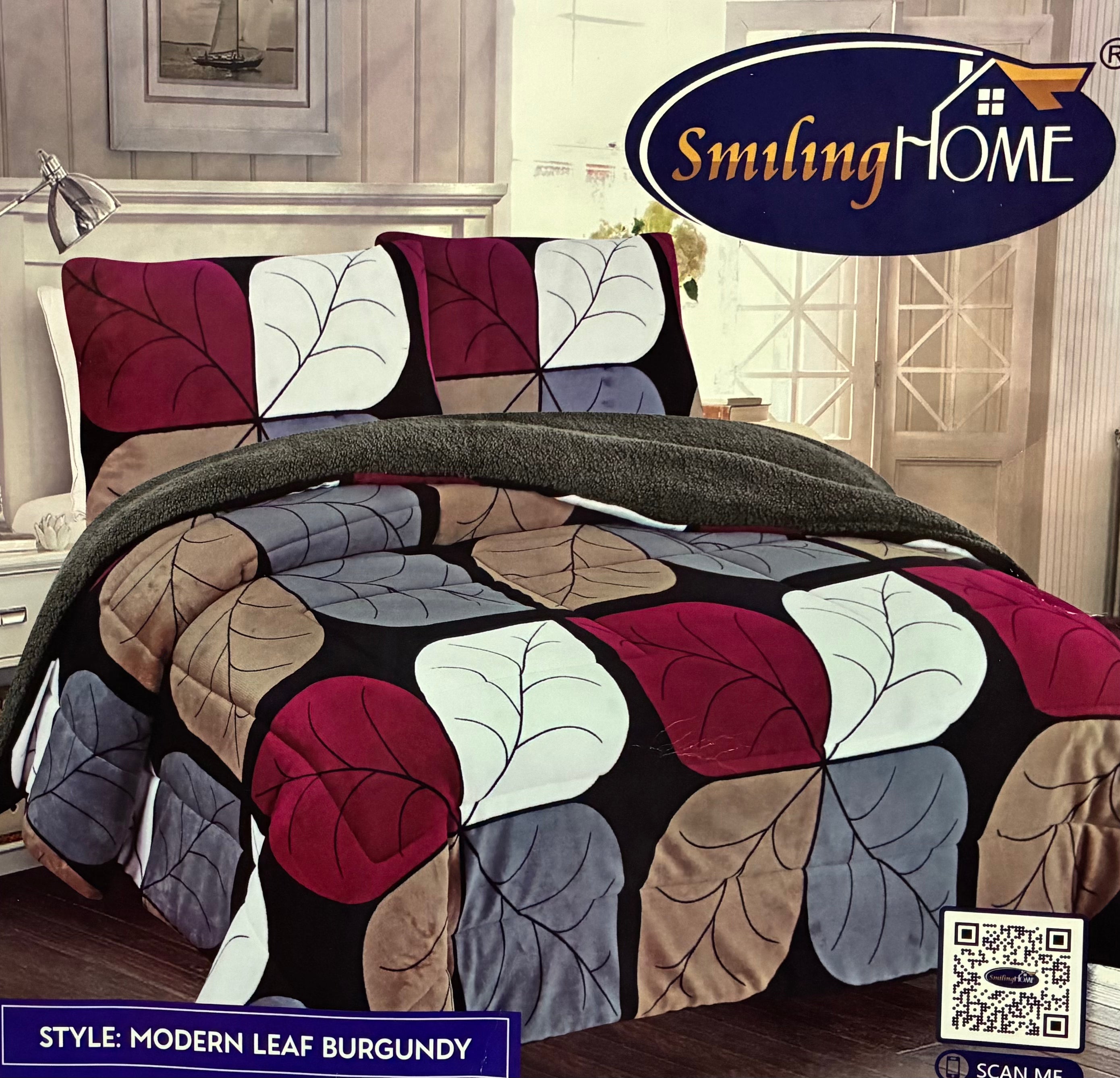 3pc Borrego Queen Printed Blanket