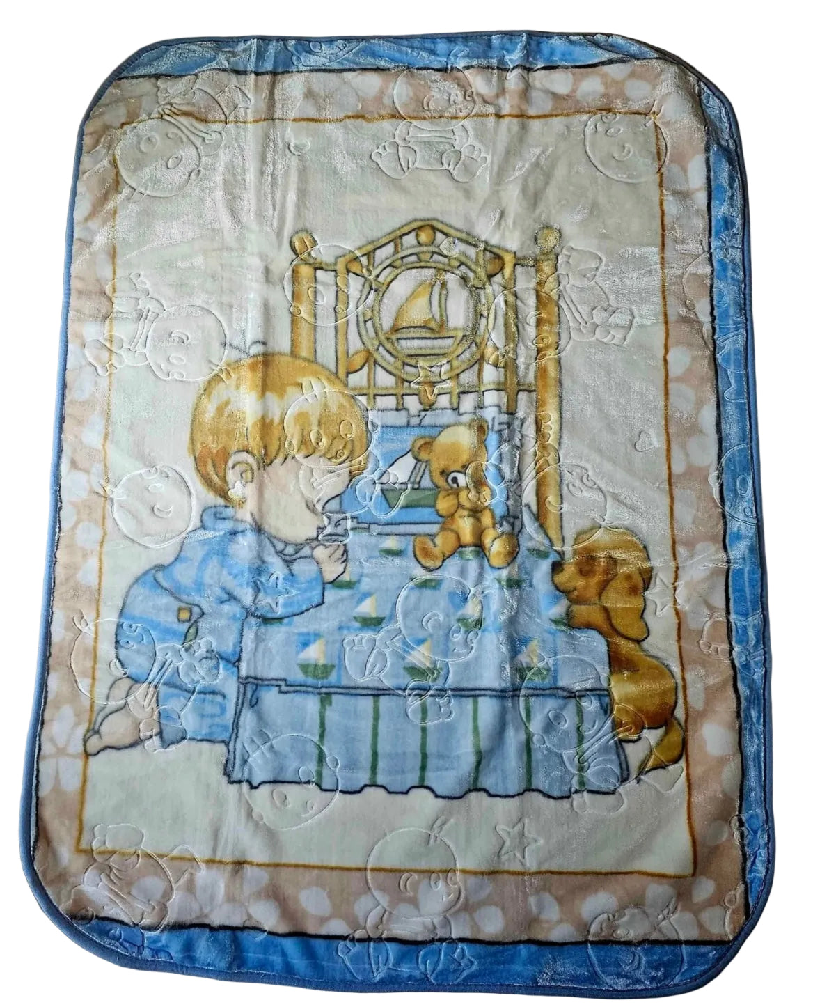 "Hot" Cloudy Embossed Baby Blanket