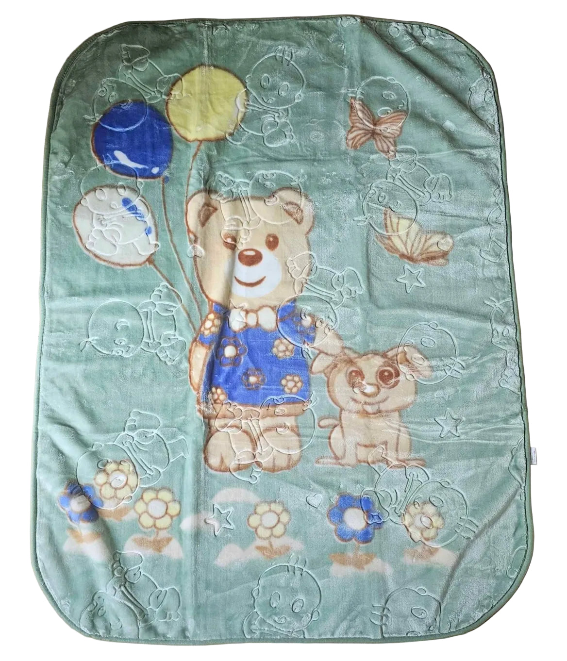 "Hot" Cloudy Embossed Baby Blanket