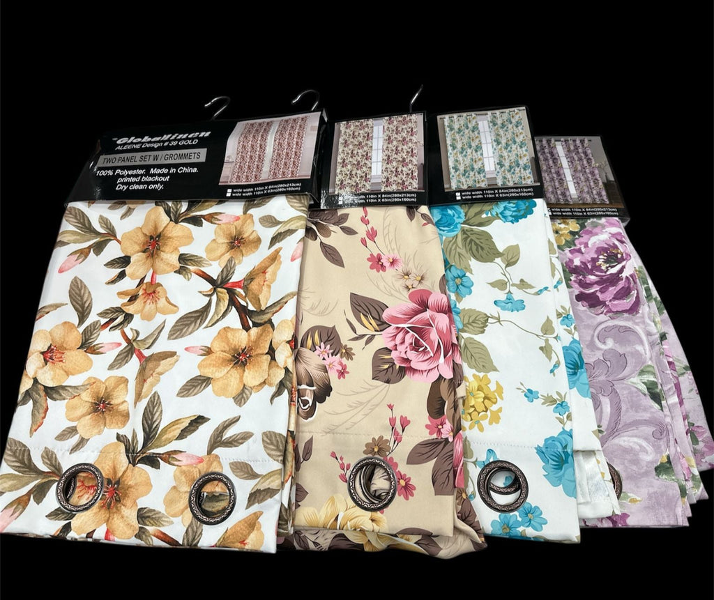 2 Panel Blackout 63in (Floral Pattern)