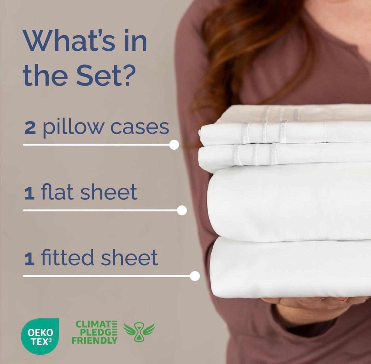 350TC Bed Sheets Queen 4pc