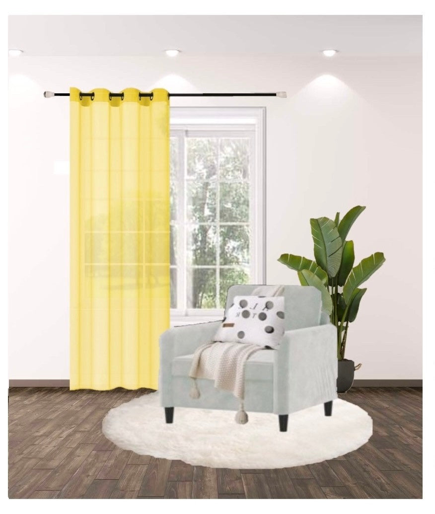 Ruby's Sheer Single Panel Curtain 84"