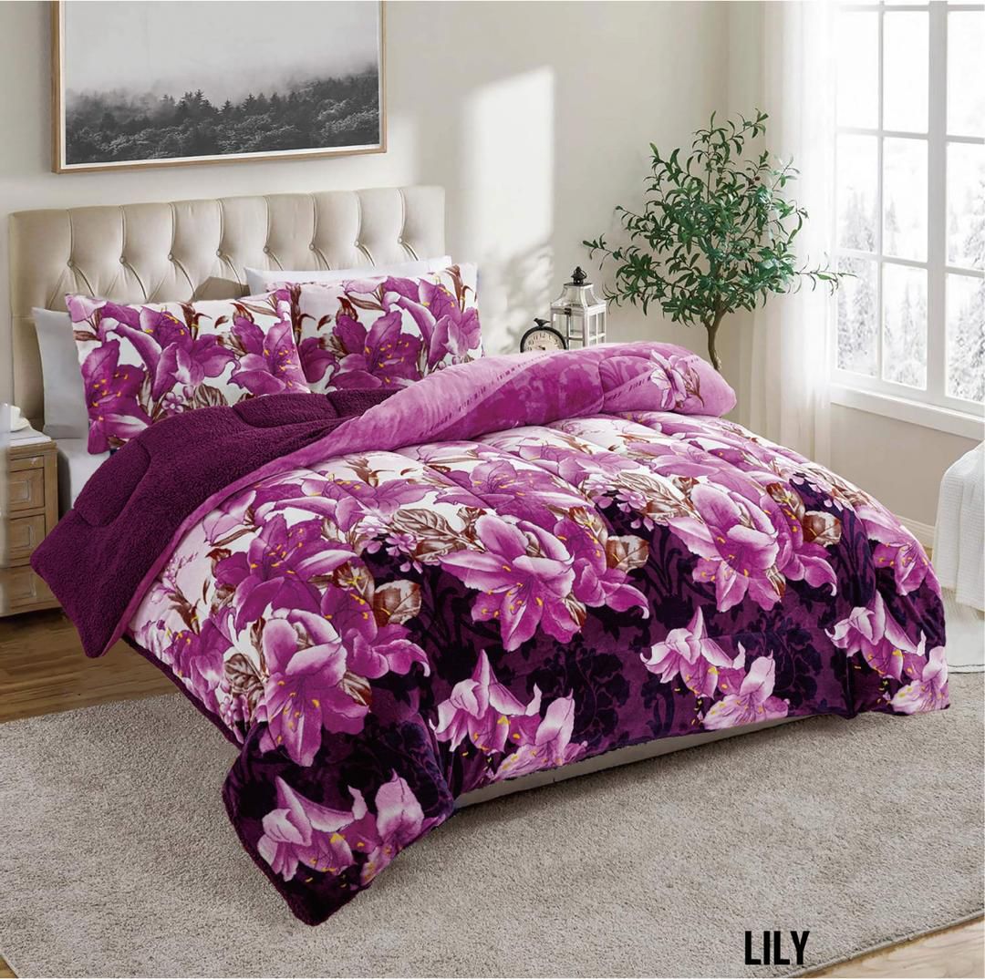 3pc Borrego Queen Printed Blanket