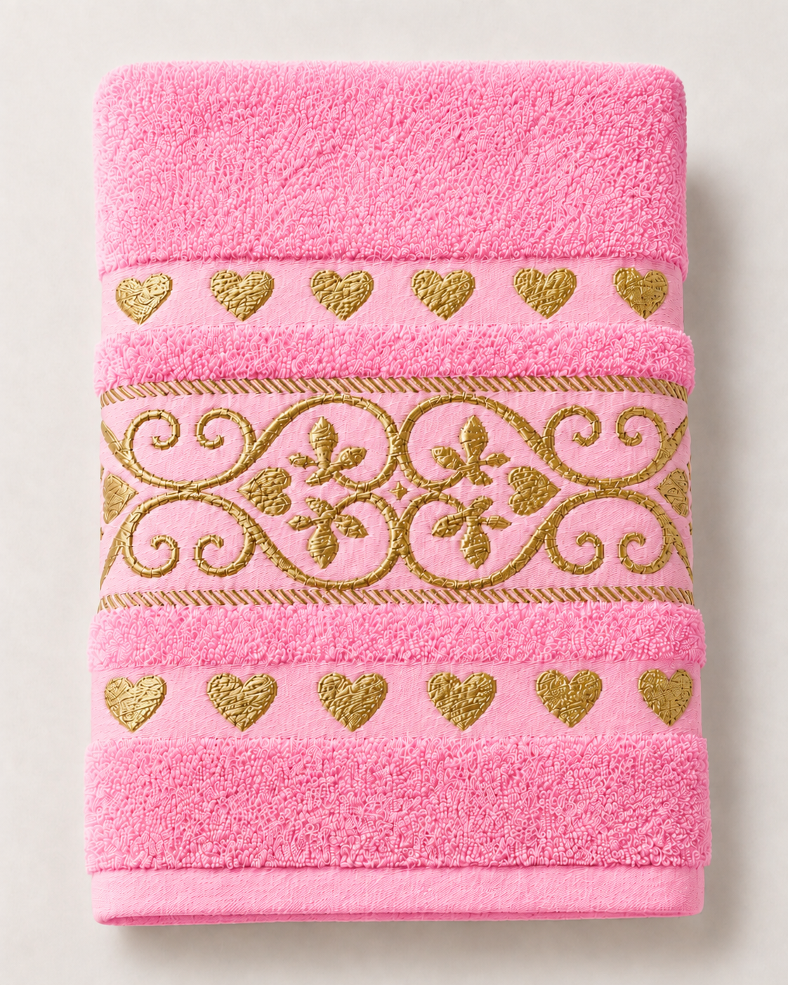 Cotton Embroidered Body Towels