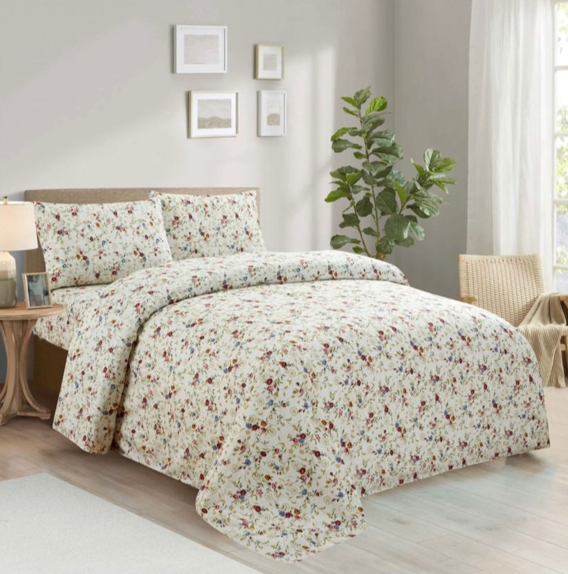 3pc Printed Bedspread (Queen)