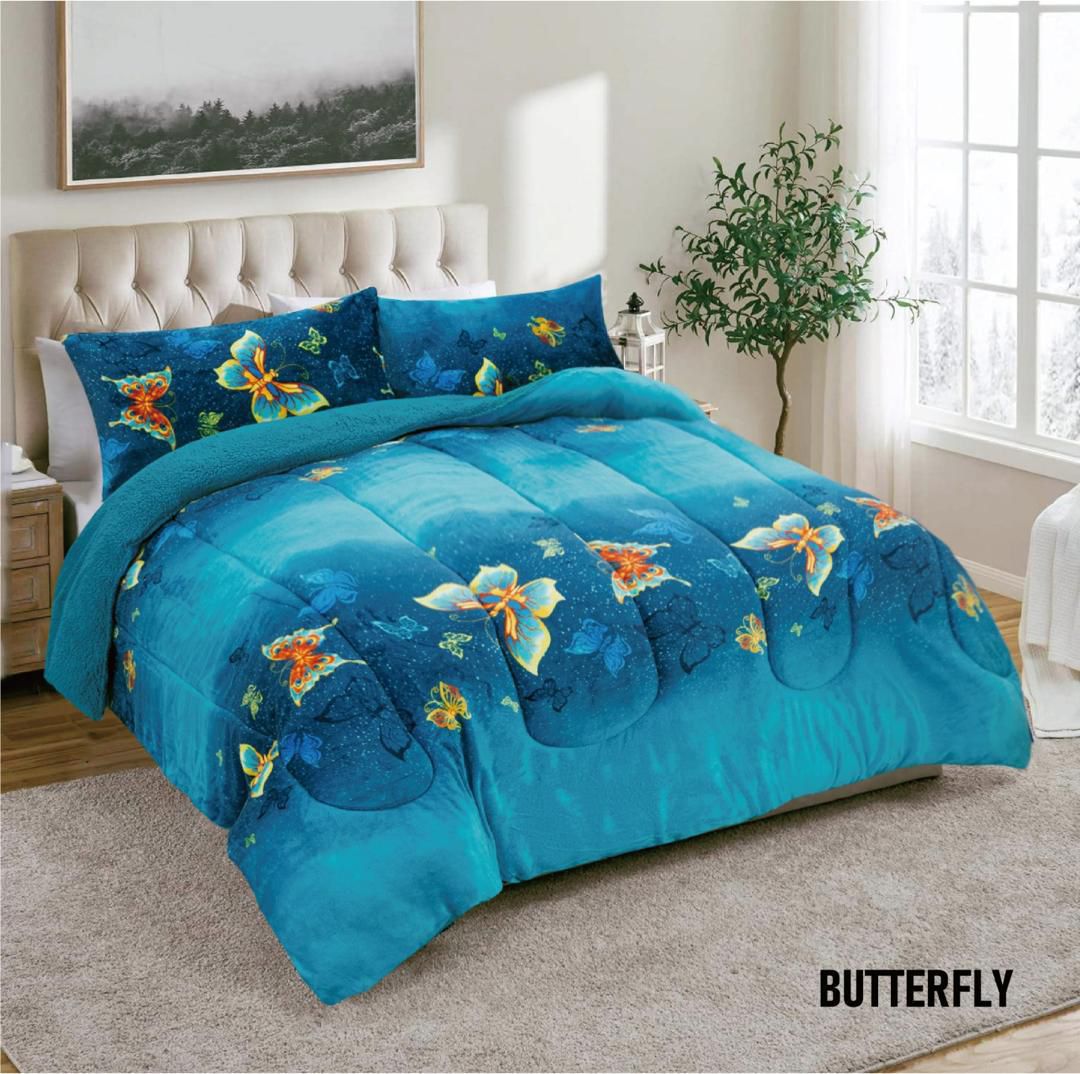 3pc Borrego Queen Printed Blanket