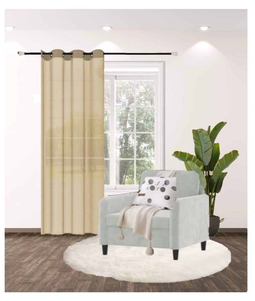 Ruby's Sheer Single Panel Curtain 84"