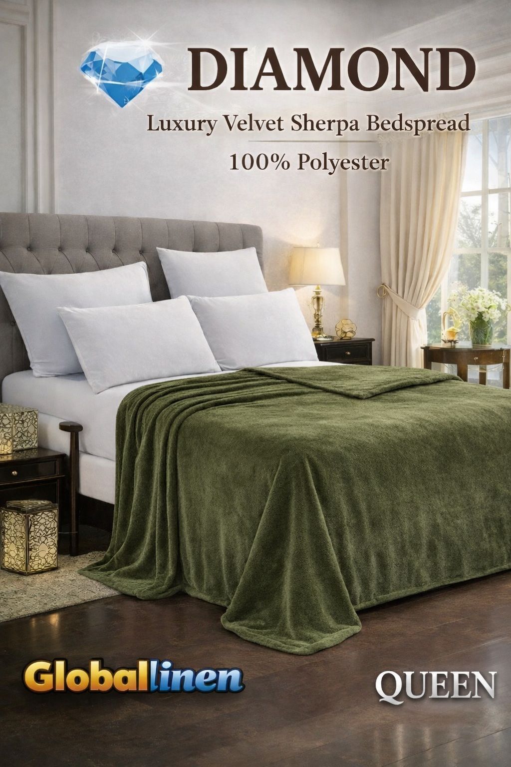Queen Borrego and Velvet Blanket