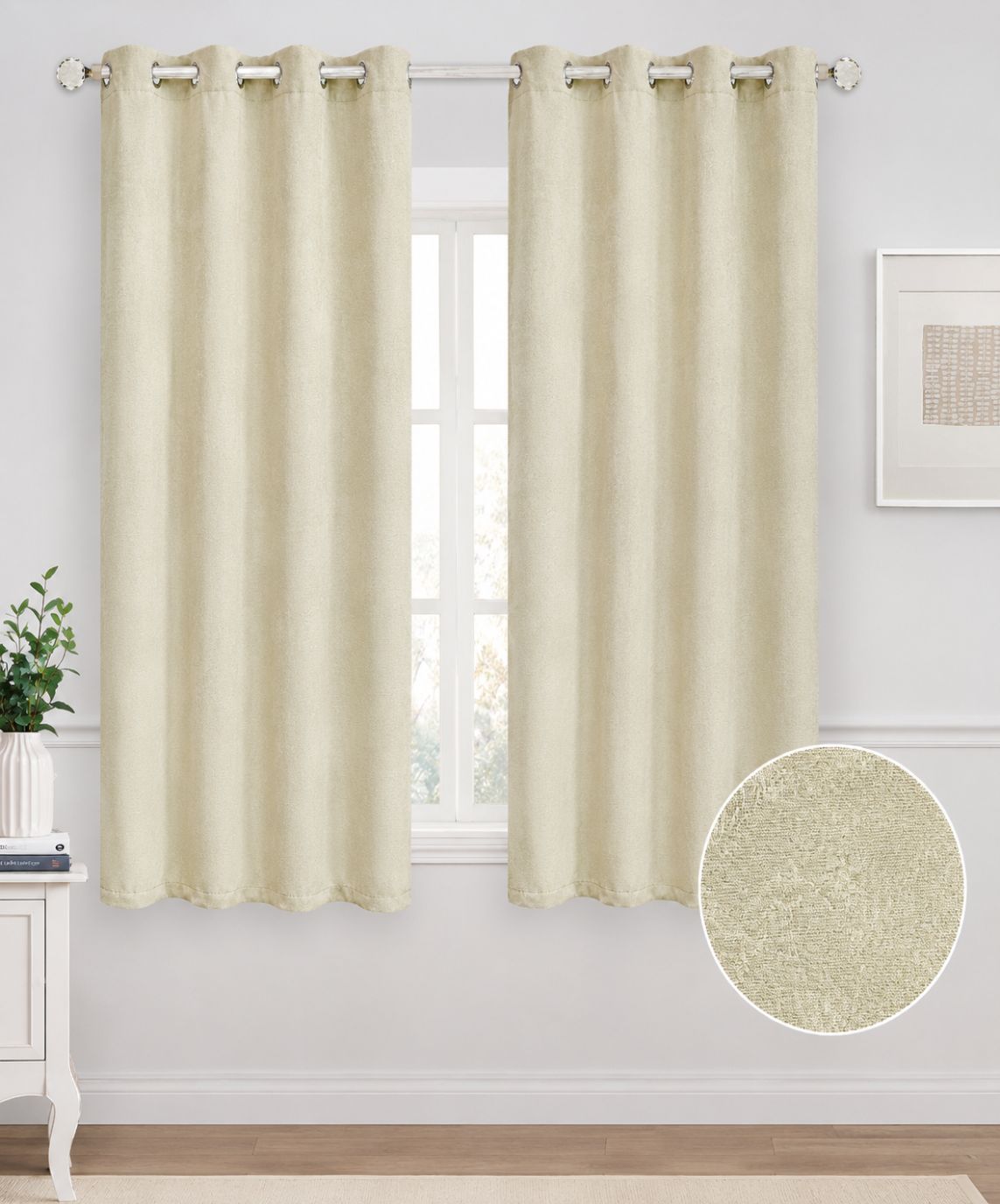 Sahara Curtains with Grommets – 2-Panel Set 63"
