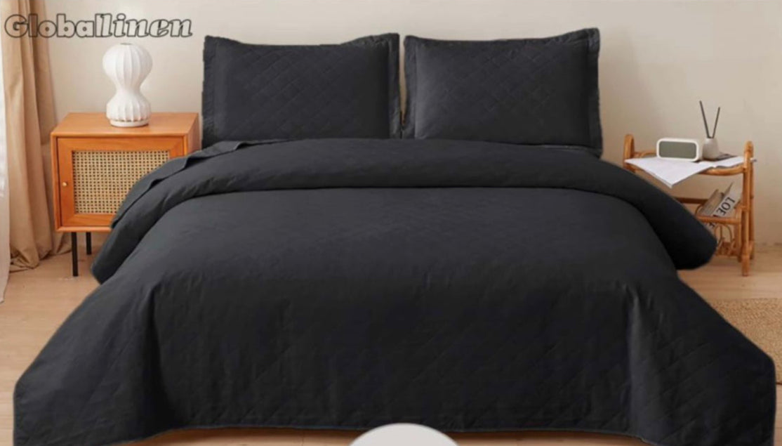 2pc Bedspread Solid Twin