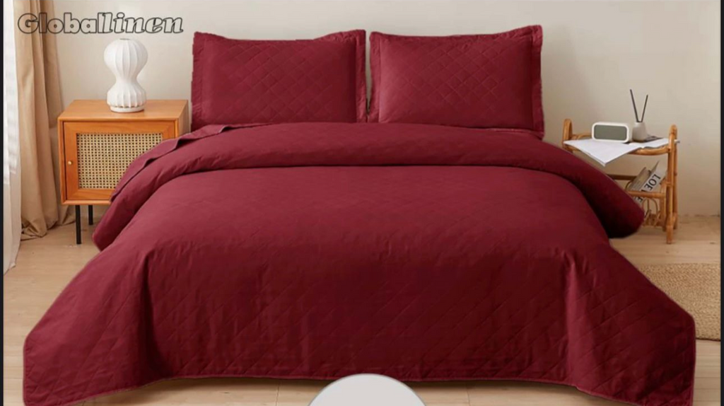 3pc Bedspread Solid King