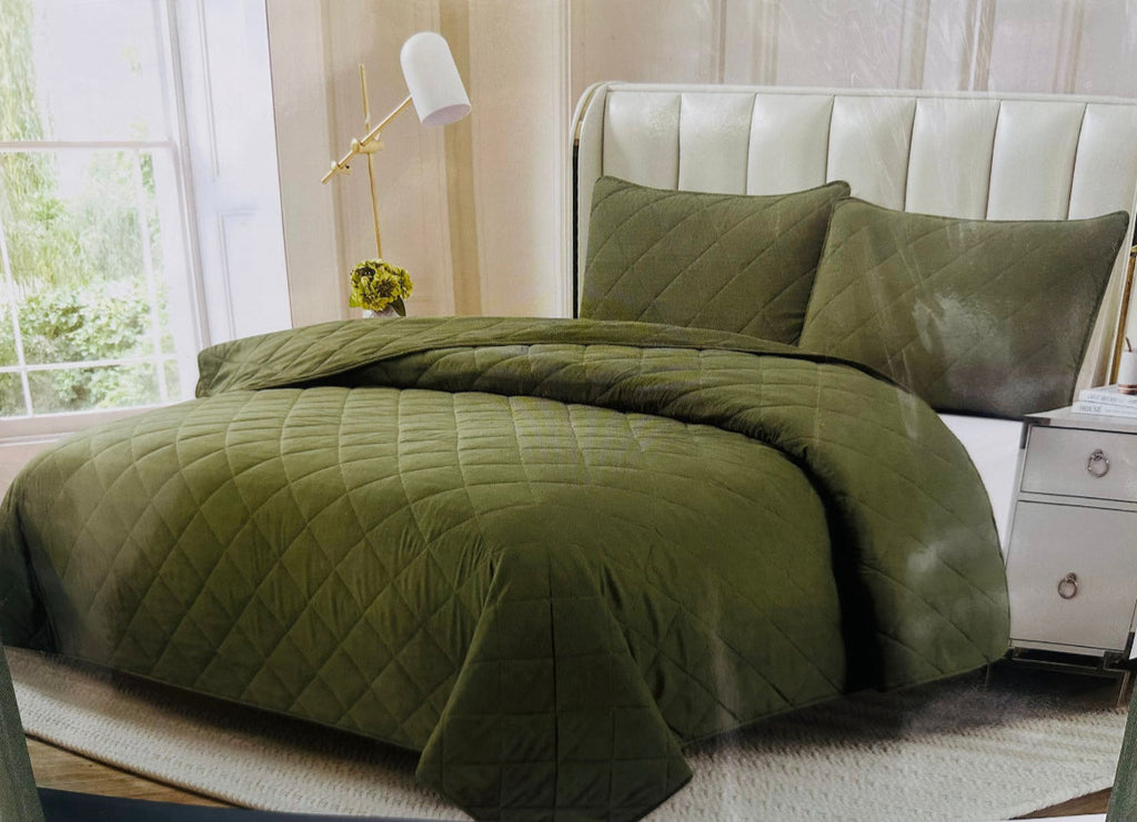 3pc Bedspread Solid King