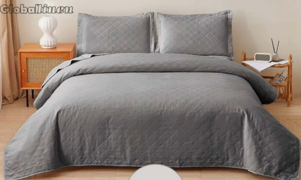 3pc Bedspread Solid King