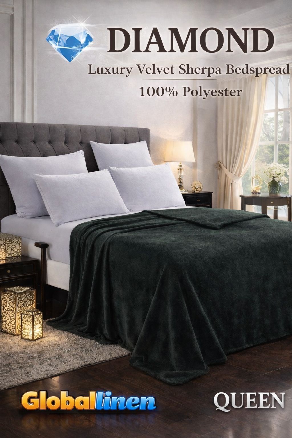 Queen Borrego and Velvet Blanket